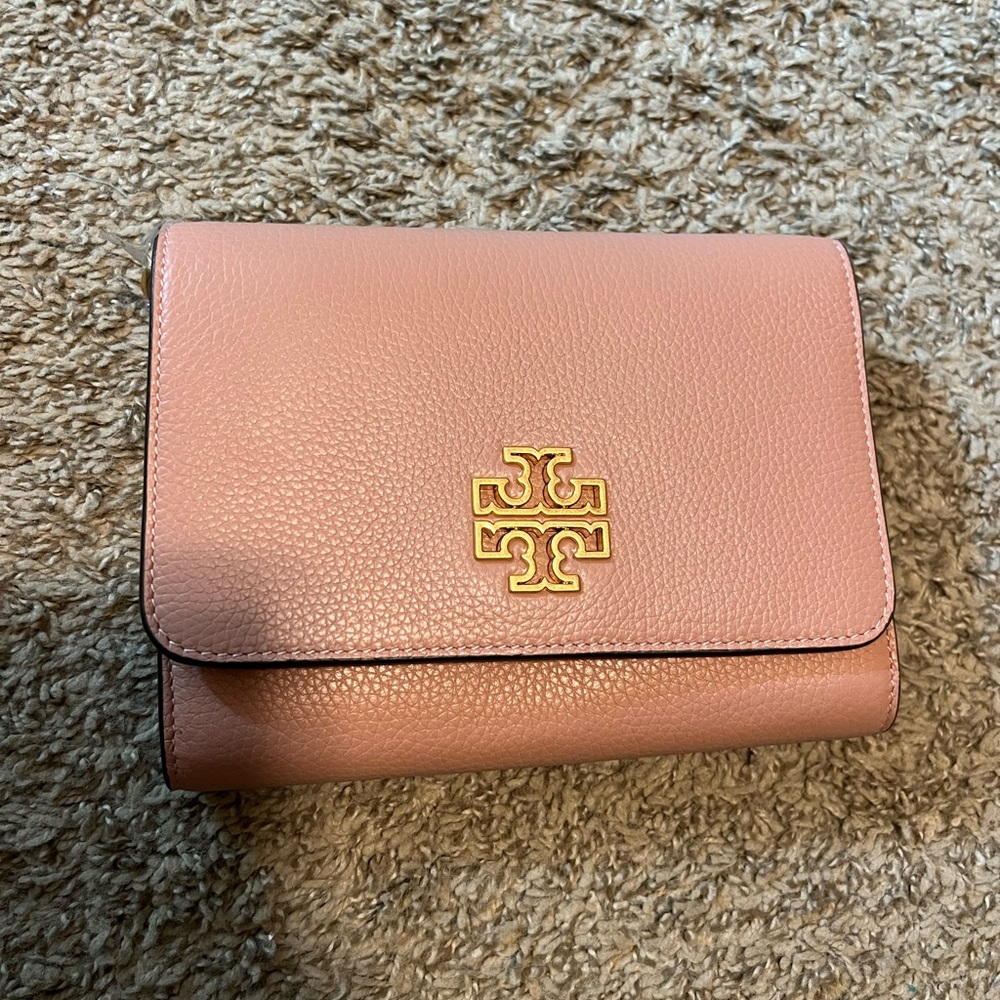 Brand New Tory Burch Pink Chain Wallet